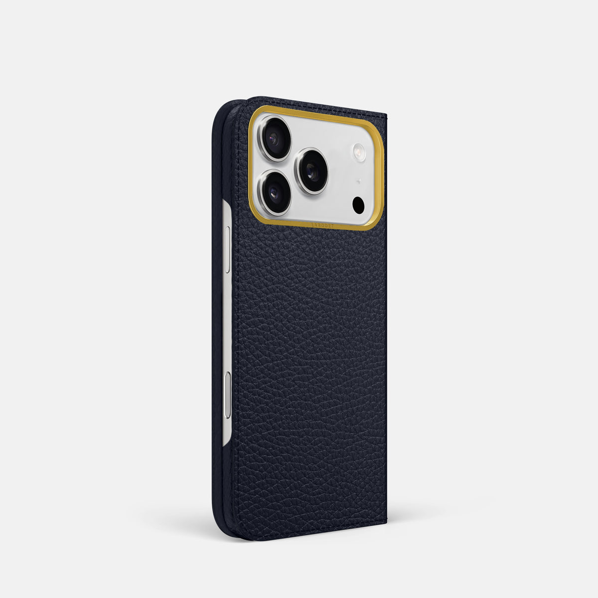 Folio Case For iPhone 17 Pro In Calf -1 | Marine-Gold
