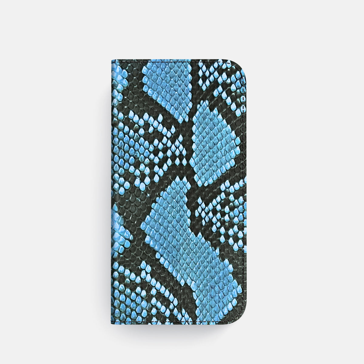Folio Case For iPhone 17 Pro In Deluxe Python -4 | Pacific-Blue-Gold