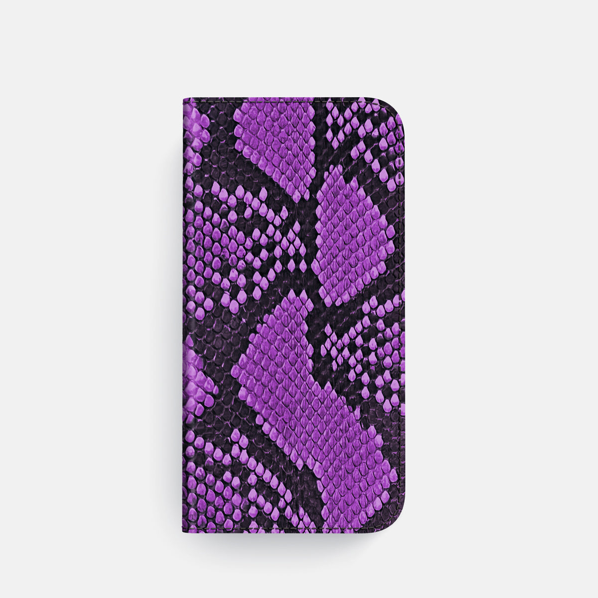 Folio Case For iPhone 17 Pro In Deluxe Python -4 | Purple-Gold