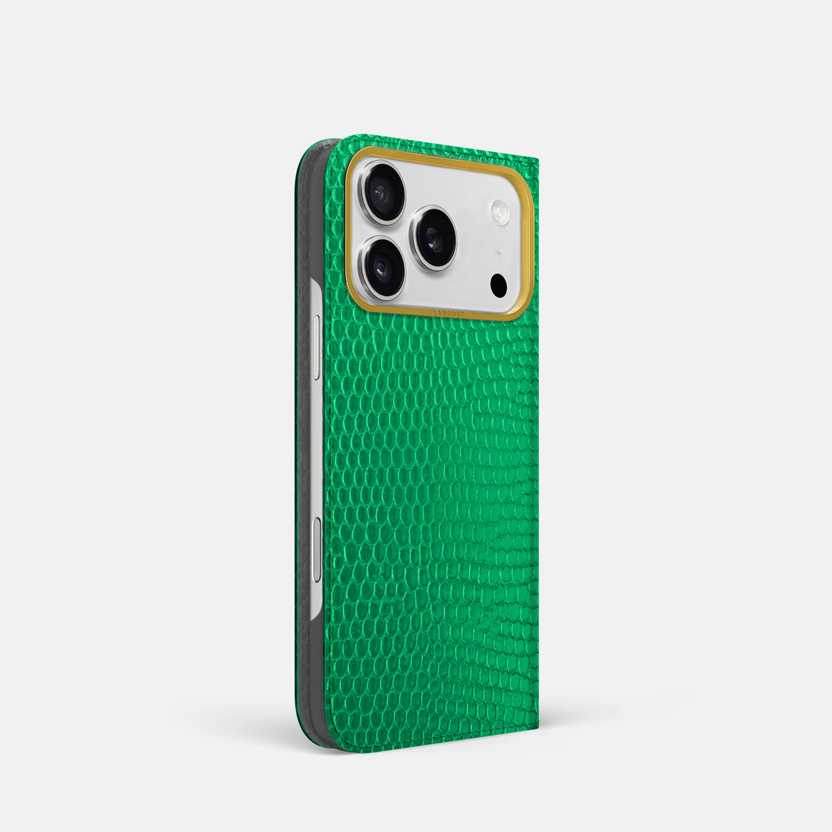 Folio Case For iPhone 17 Pro In Lizard -1 | Apple-Green-Gold