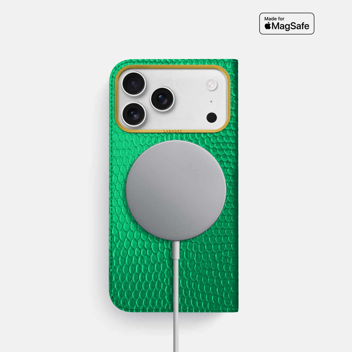 Folio Case For iPhone 17 Pro In Lizard -3 | Apple-Green-Gold