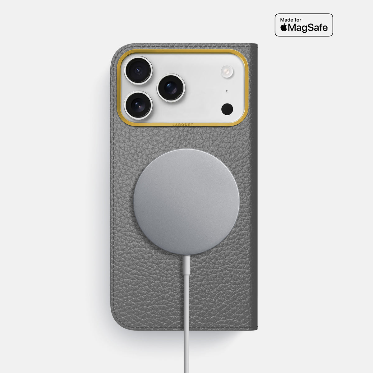 Folio Case For iPhone 17 Pro Max In Calf -3 | Souris-Gold
