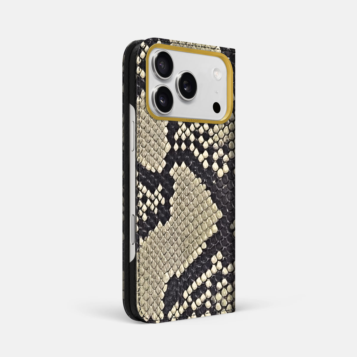 Folio Case For iPhone 17 Pro Max In Deluxe Python -1 | Savannah-Gold