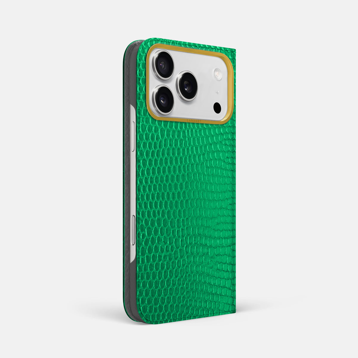 Folio Case For iPhone 17 Pro Max In Lizard -1 | Apple-Green-Gold