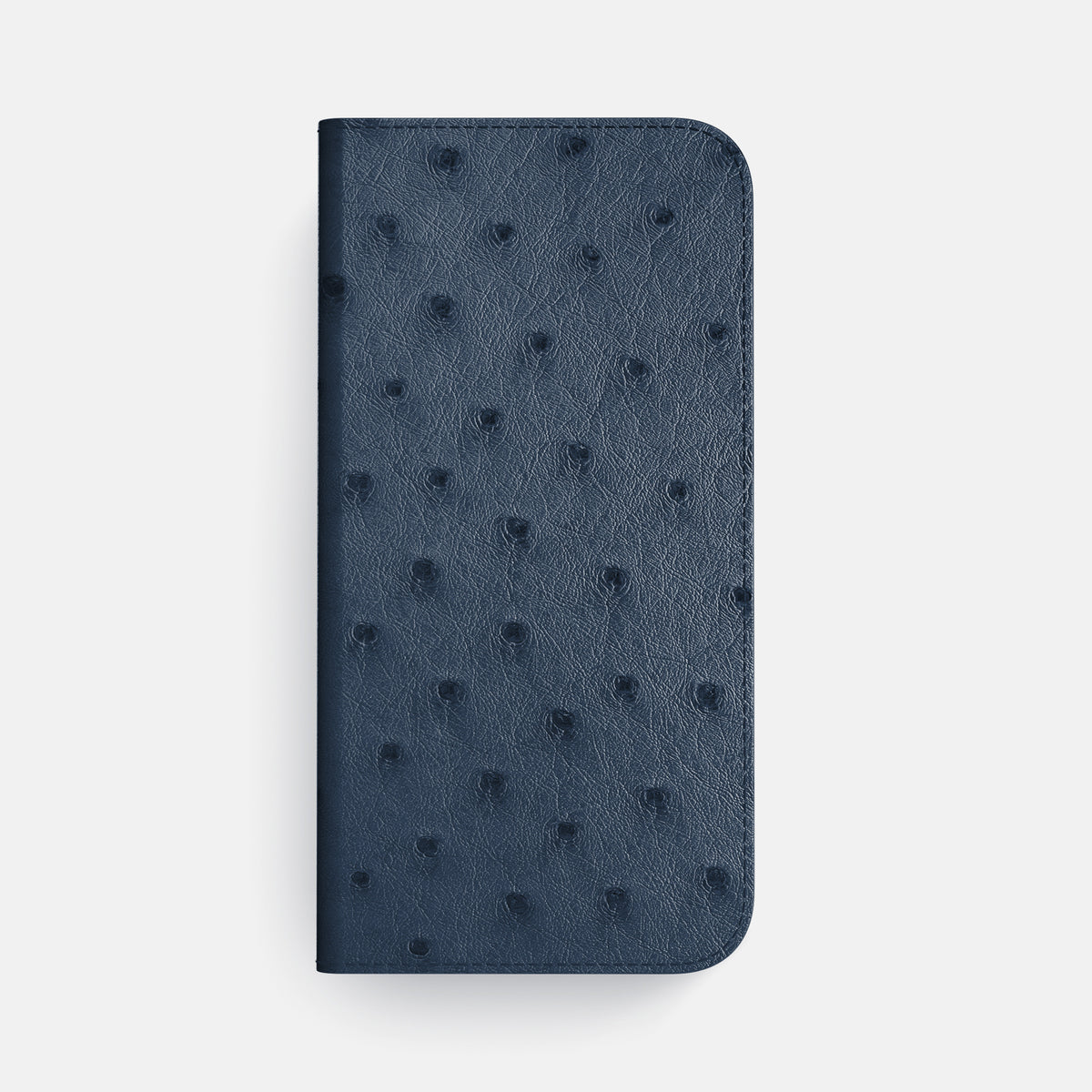 Folio Case For iPhone 17 Pro Max In Ostrich -4 | Navy-Blue-Gold