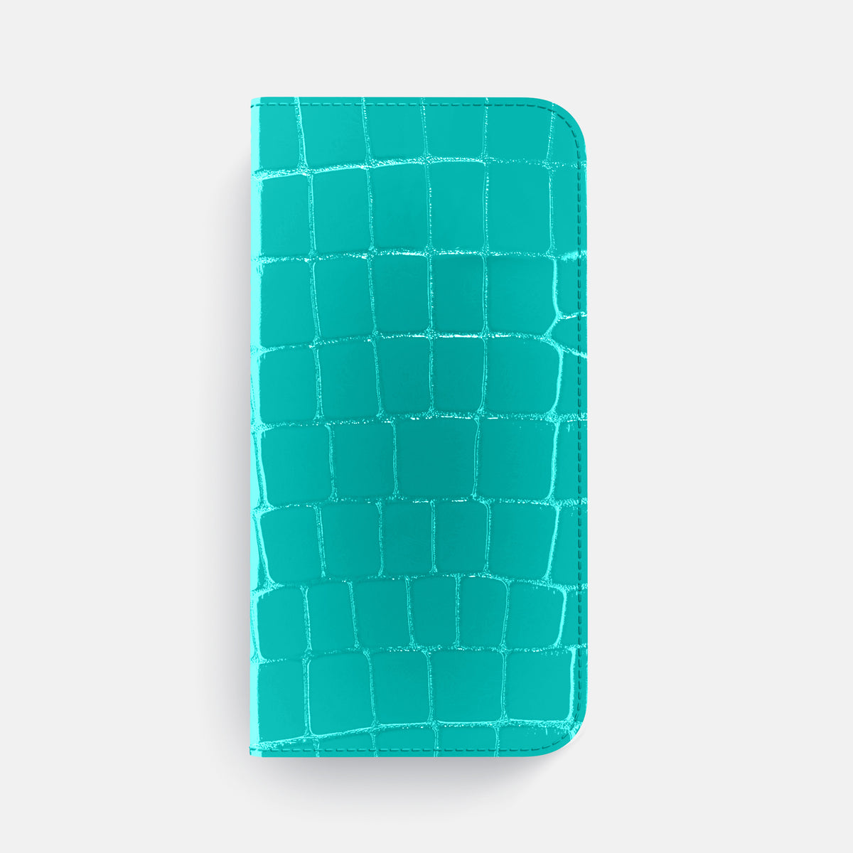 Folio Case For iPhone 17 Pro Max In Shiny Alligator -4 | Mint-Gold
