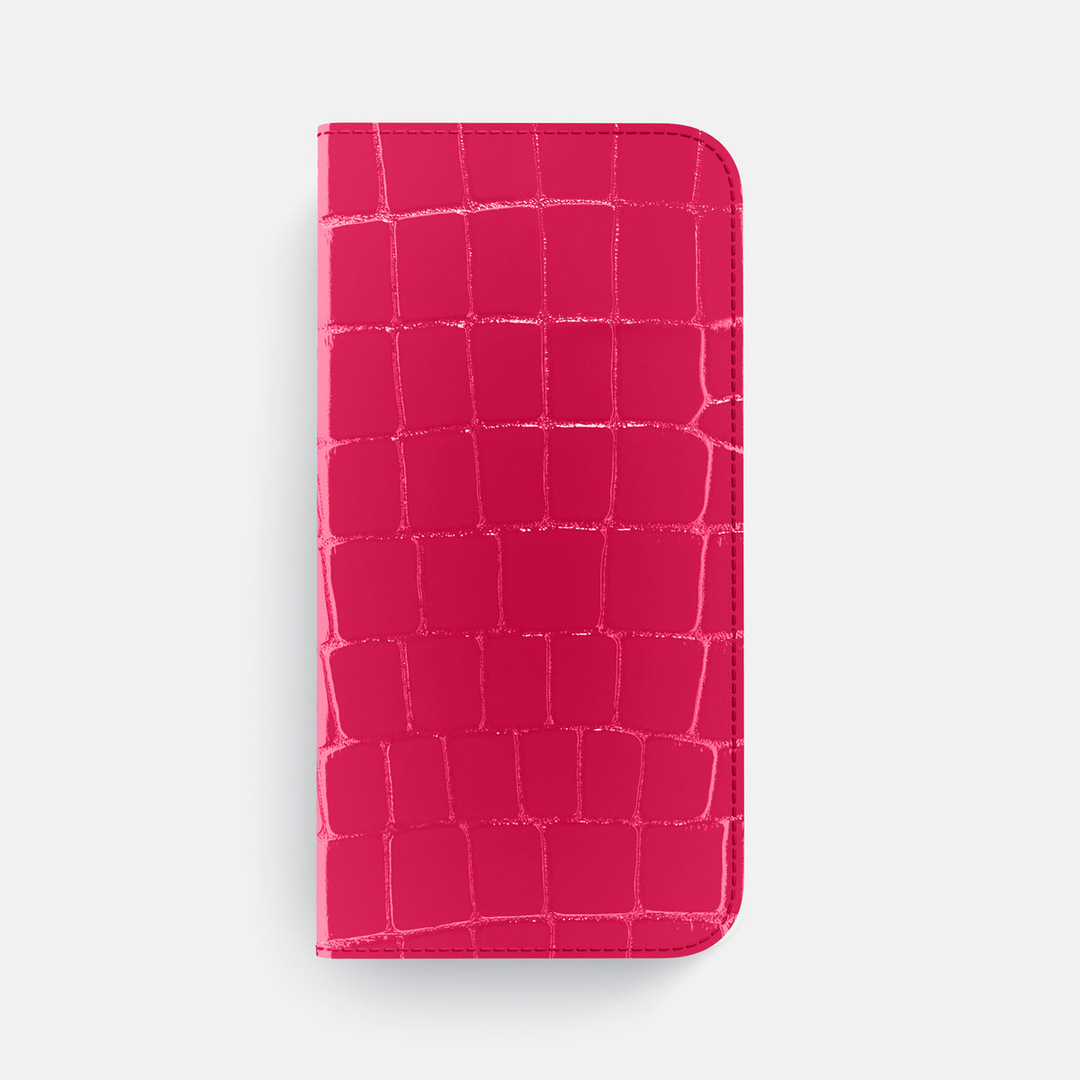Folio Case For iPhone 17 Pro Max In Shiny Alligator -4 | Pink-Panther-Gold