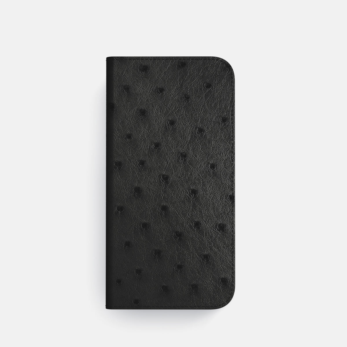 Folio Case For iPhone 17 Pro In Ostrich -4 | Black-Gold