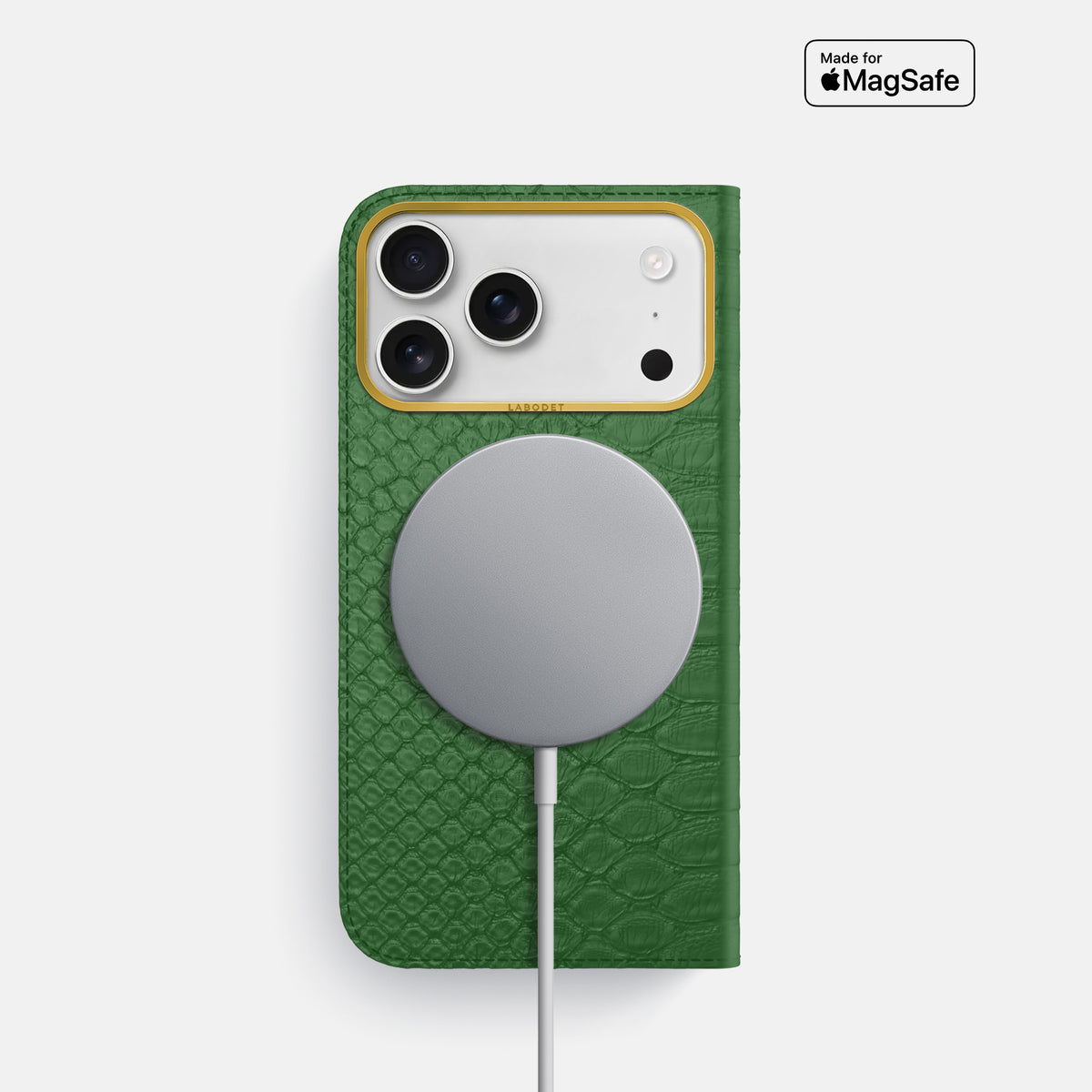 Folio Case For iPhone 17 Pro In Python -3 | Green-Gold