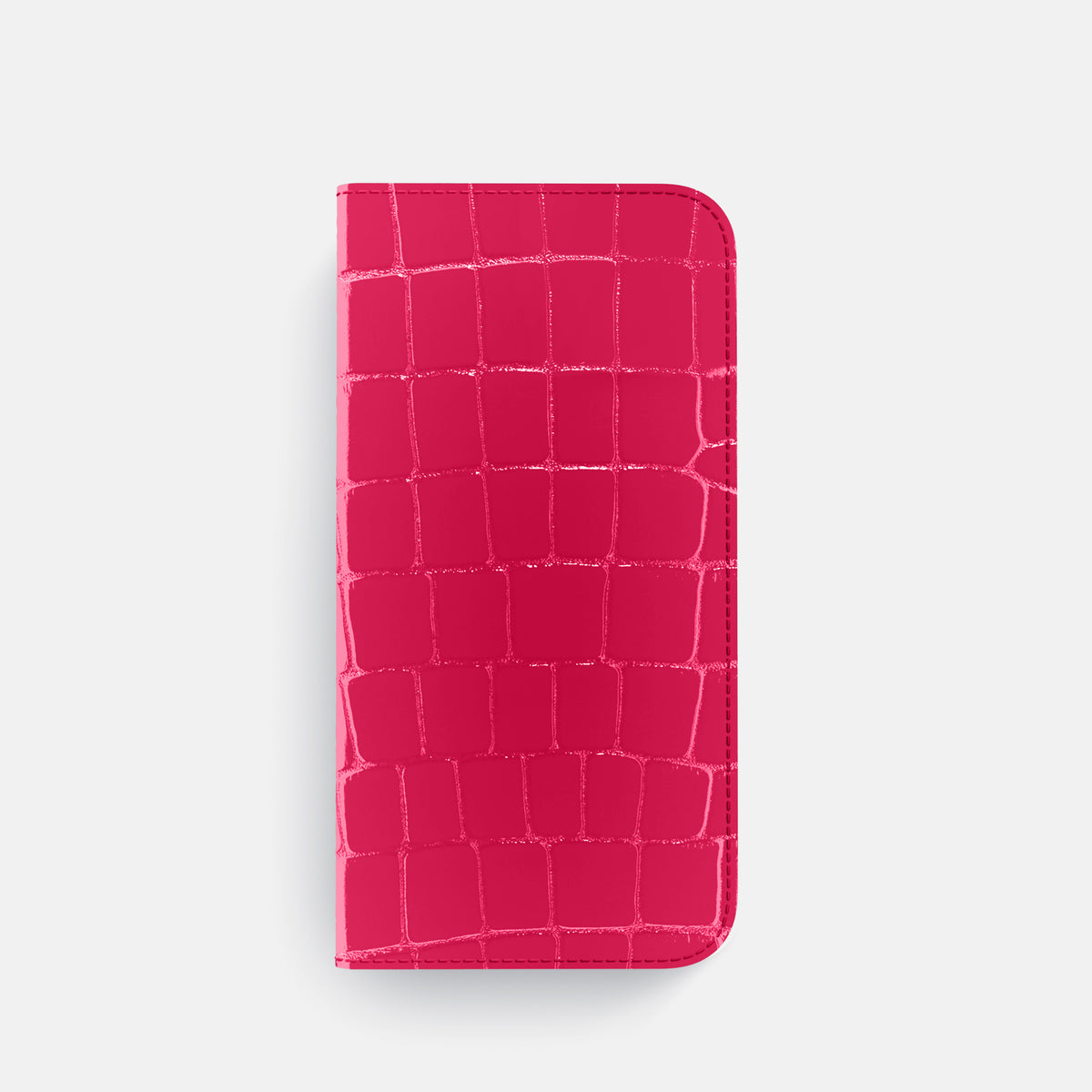 Folio Case For iPhone 17 Pro In Shiny Alligator -4 | Pink-Panther-Gold