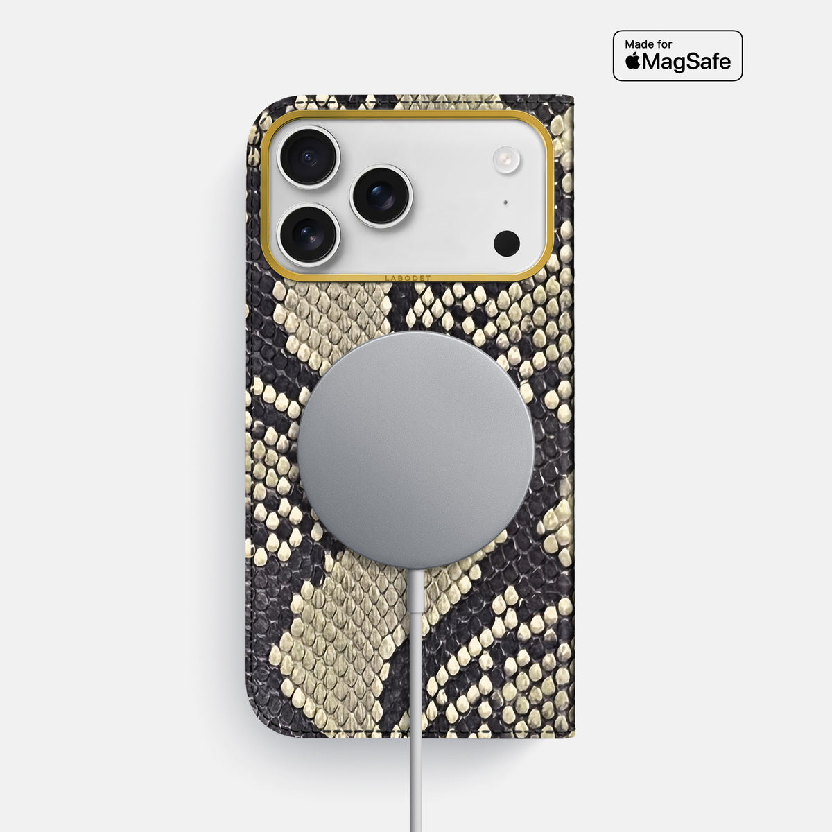 Folio Case For iPhone 18 Pro Max In Deluxe Python -3 | Savannah-Gold