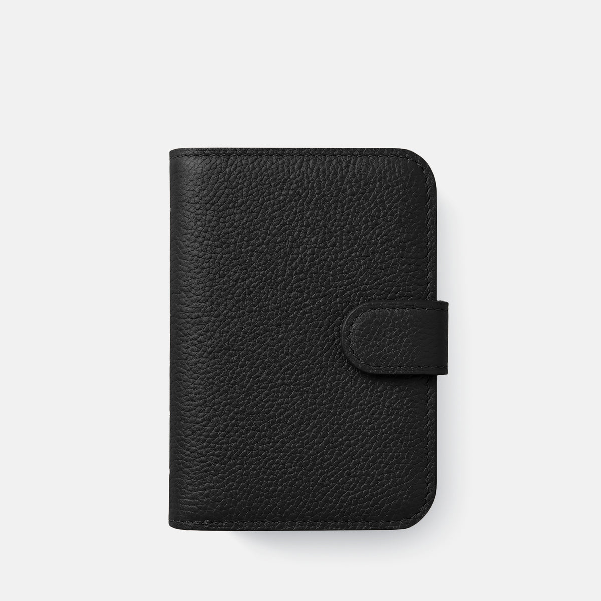 Folio Case For iPhone Duo In Calf -2 | Black-Black