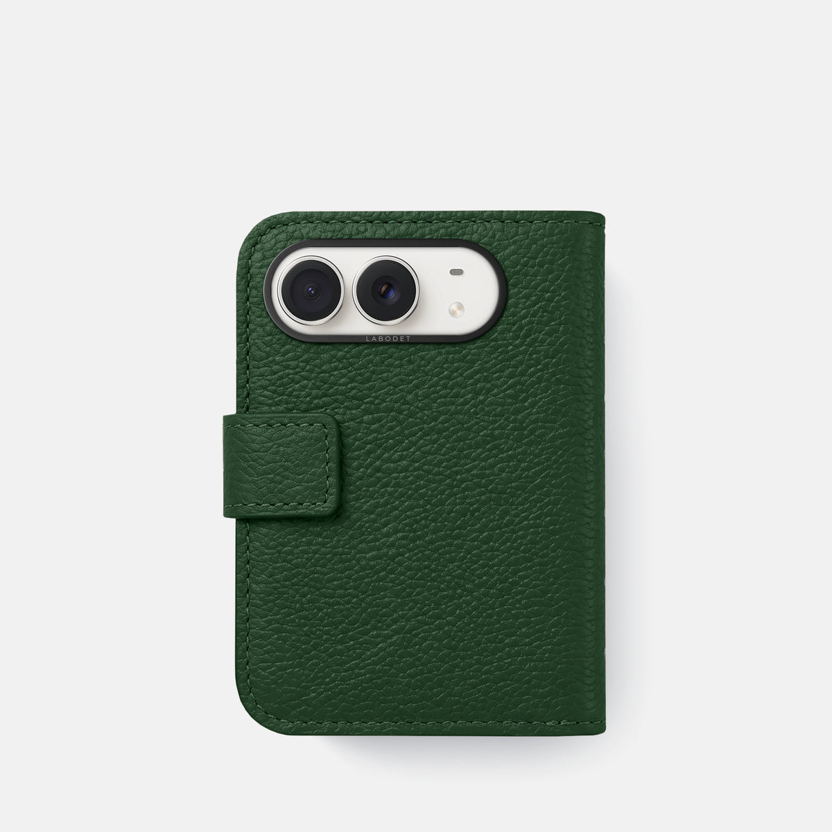 Folio Case For iPhone Duo In Calf -3 | Dark-Green-Black