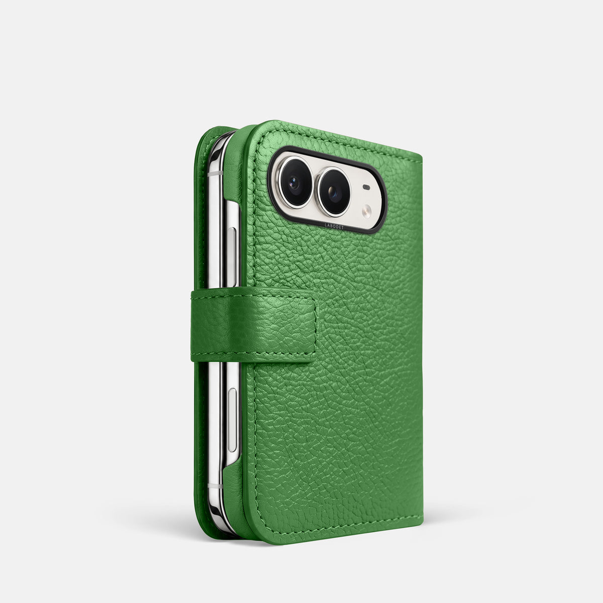 Folio Case For iPhone Duo In Calf -1 | Herb-Black