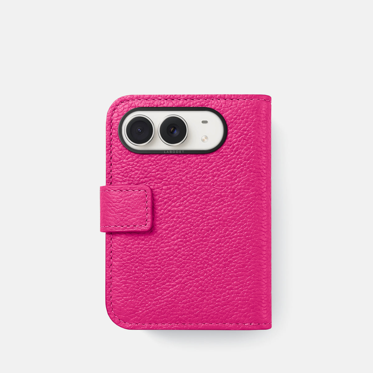 Folio Case For iPhone Duo In Calf -3 | Magenta-Black