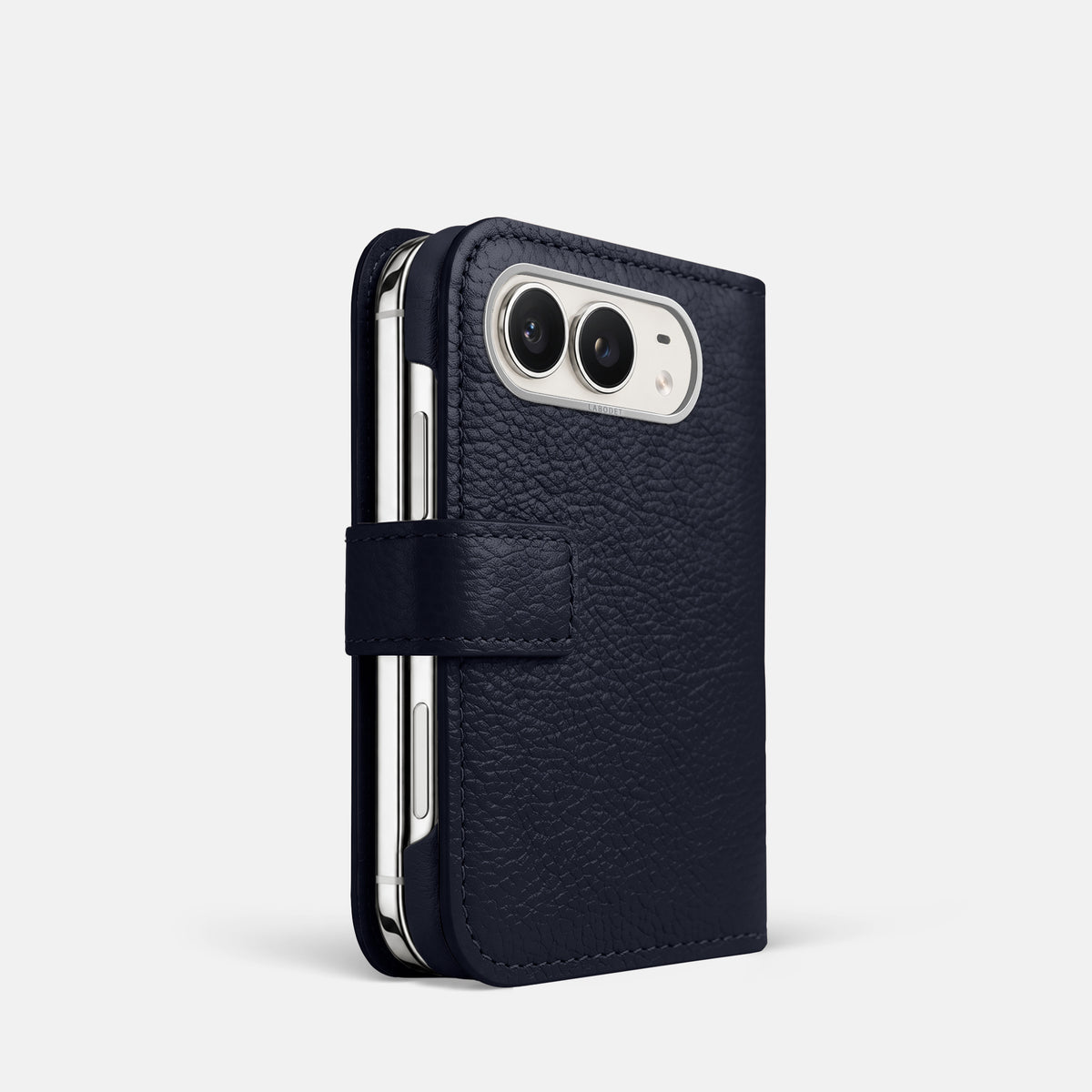 Folio Case For iPhone Duo In Calf -1 | Marine-Steel