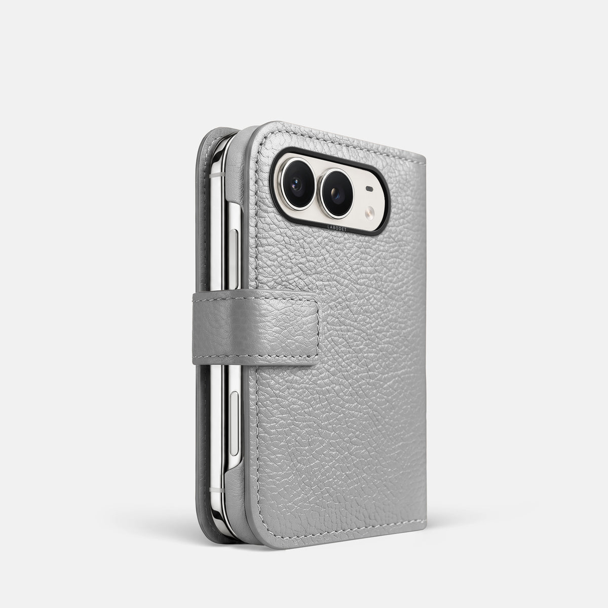 Folio Case For iPhone Duo In Calf -1 | Nuage-Black