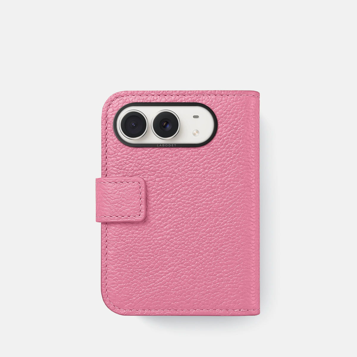 Folio Case For iPhone Duo In Calf -3 | Pink-Black