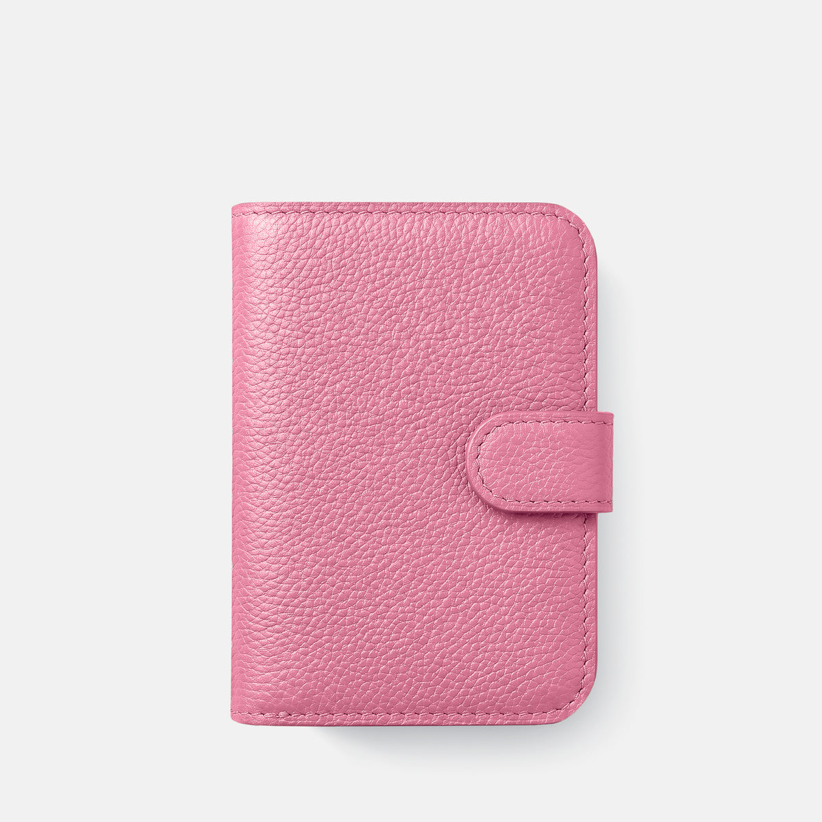 Folio Case For iPhone Duo In Calf -2 | Pink-Steel