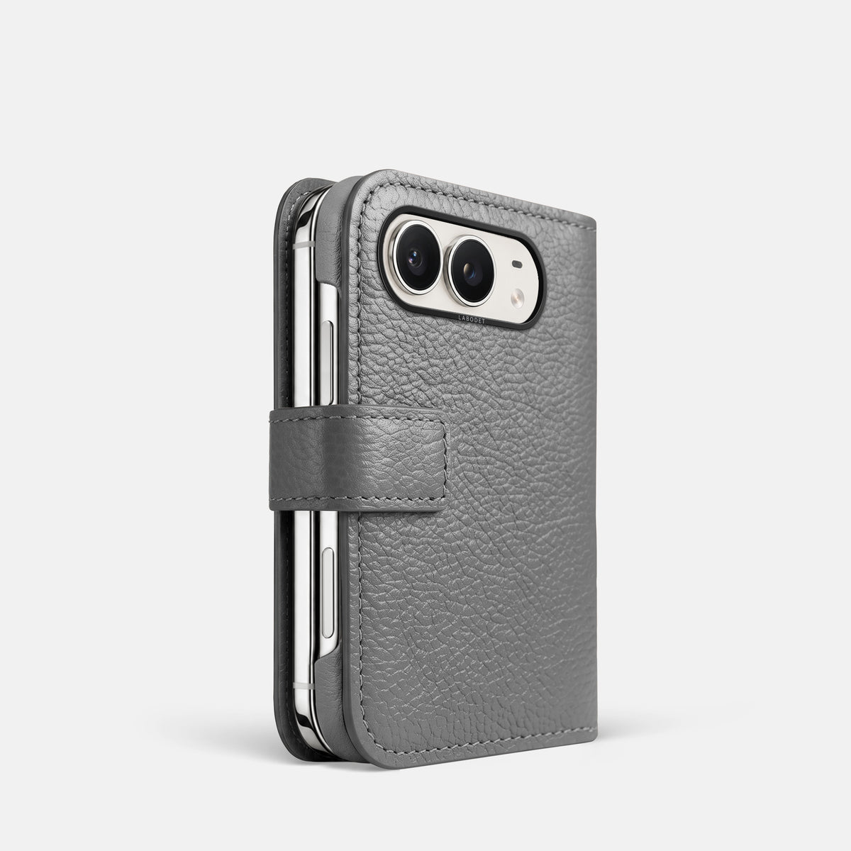 Folio Case For iPhone Duo In Calf -1 | Souris-Black