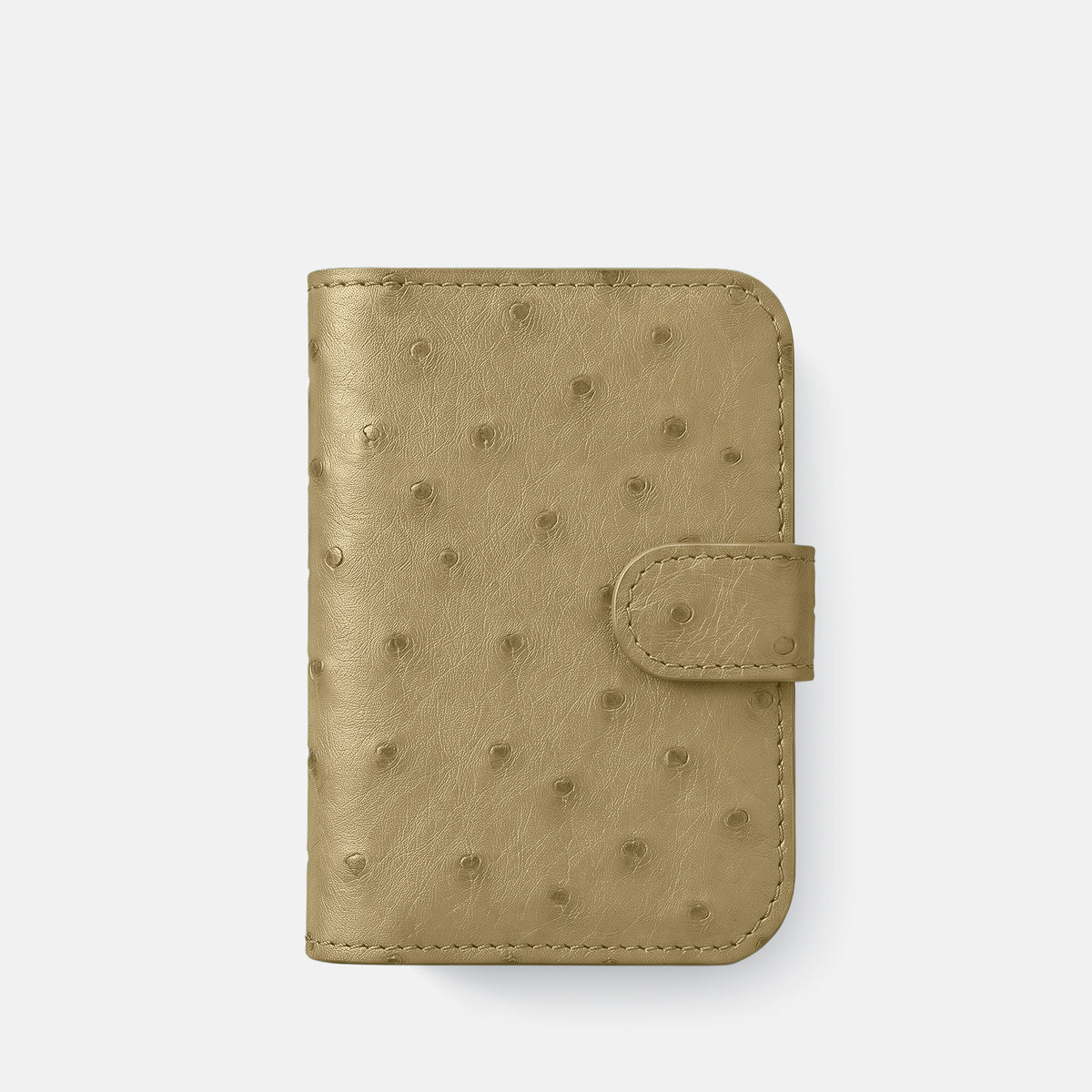 Folio Case For iPhone Duo In Ostrich -2 | Desert-Sand-Black