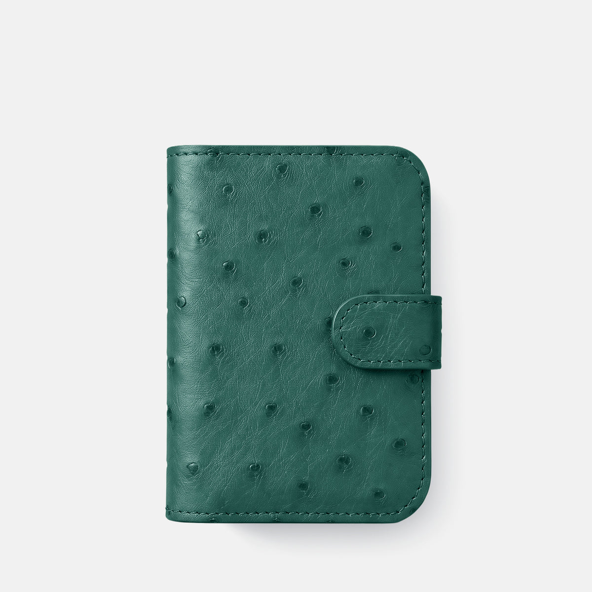 Folio Case For iPhone Duo In Ostrich -2 | Forest-Green-Black