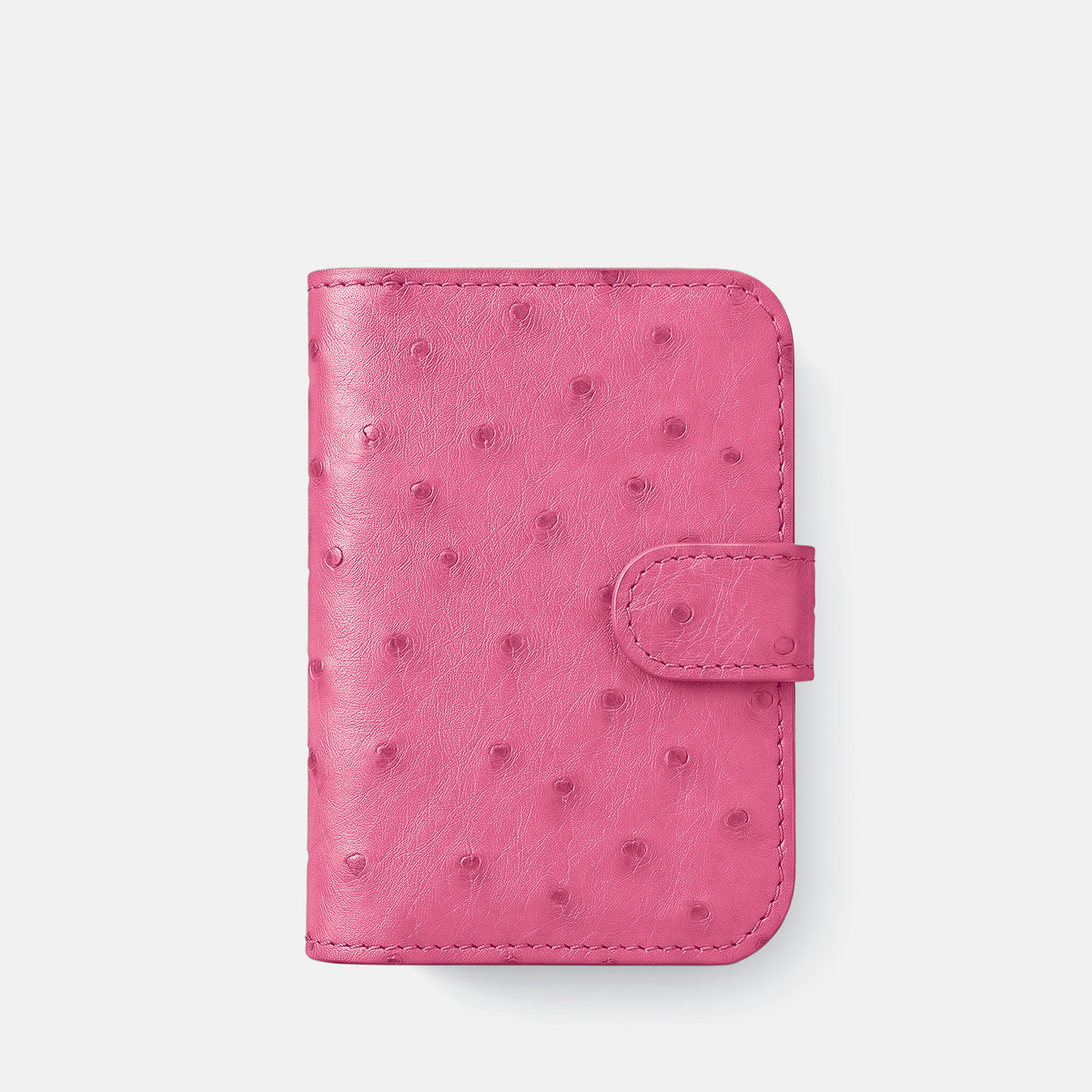 Folio Case For iPhone Duo In Ostrich -2 | Pink-Black