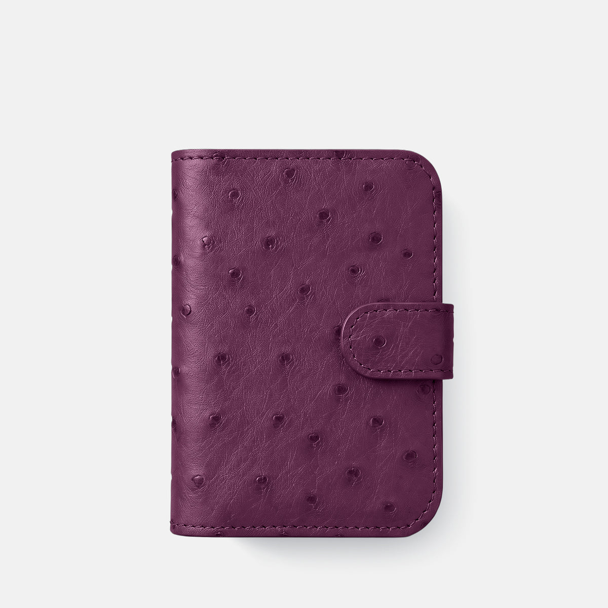 Folio Case For iPhone Duo In Ostrich -2 | Purple-Black