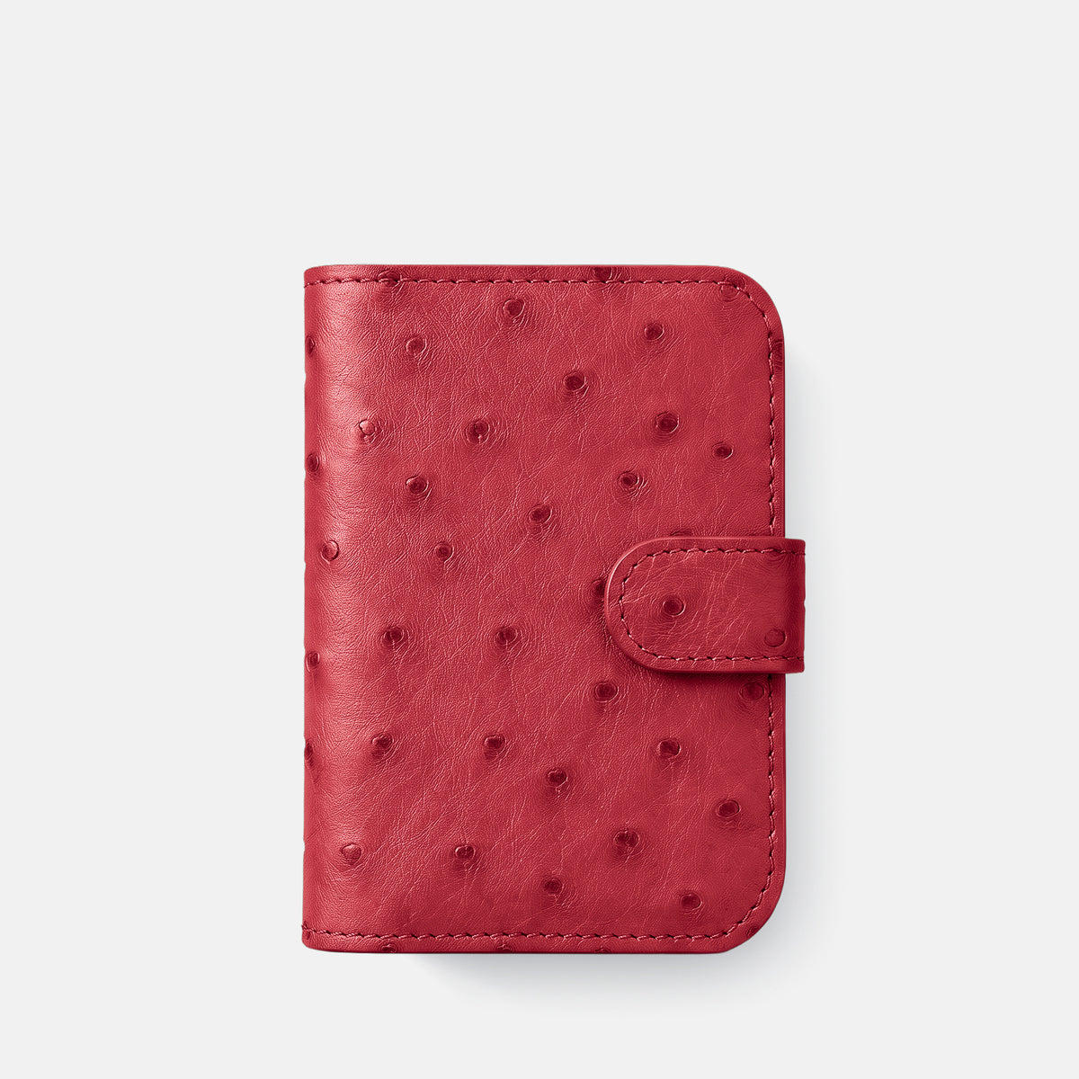 Folio Case For iPhone Duo In Ostrich -2 | Red-Black