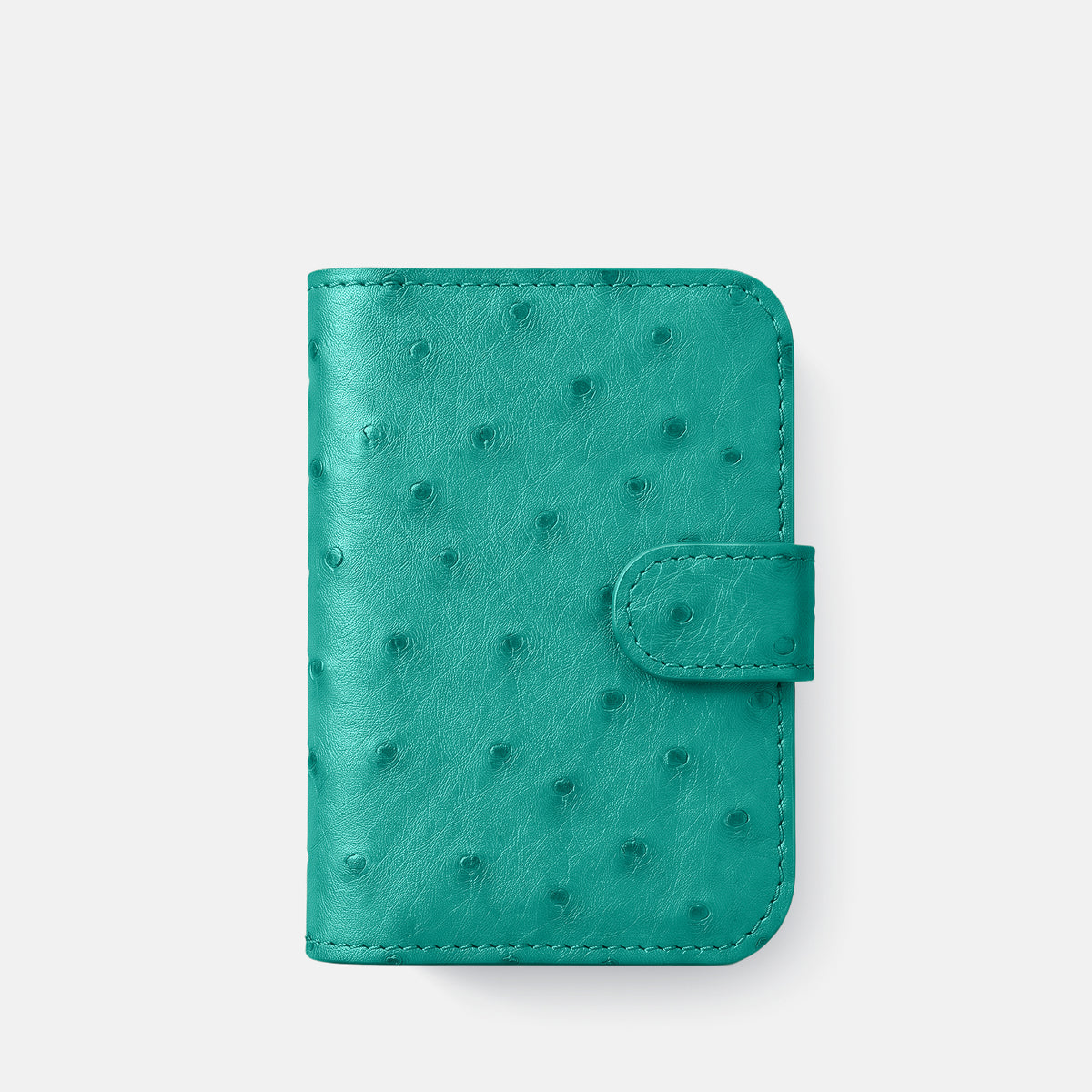 Folio Case For iPhone Duo In Ostrich -2 | Turquoise-Black