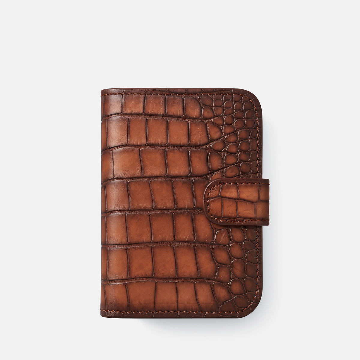 Folio Case For iPhone Duo In Patina Alligator -2 | Baobab-Steel