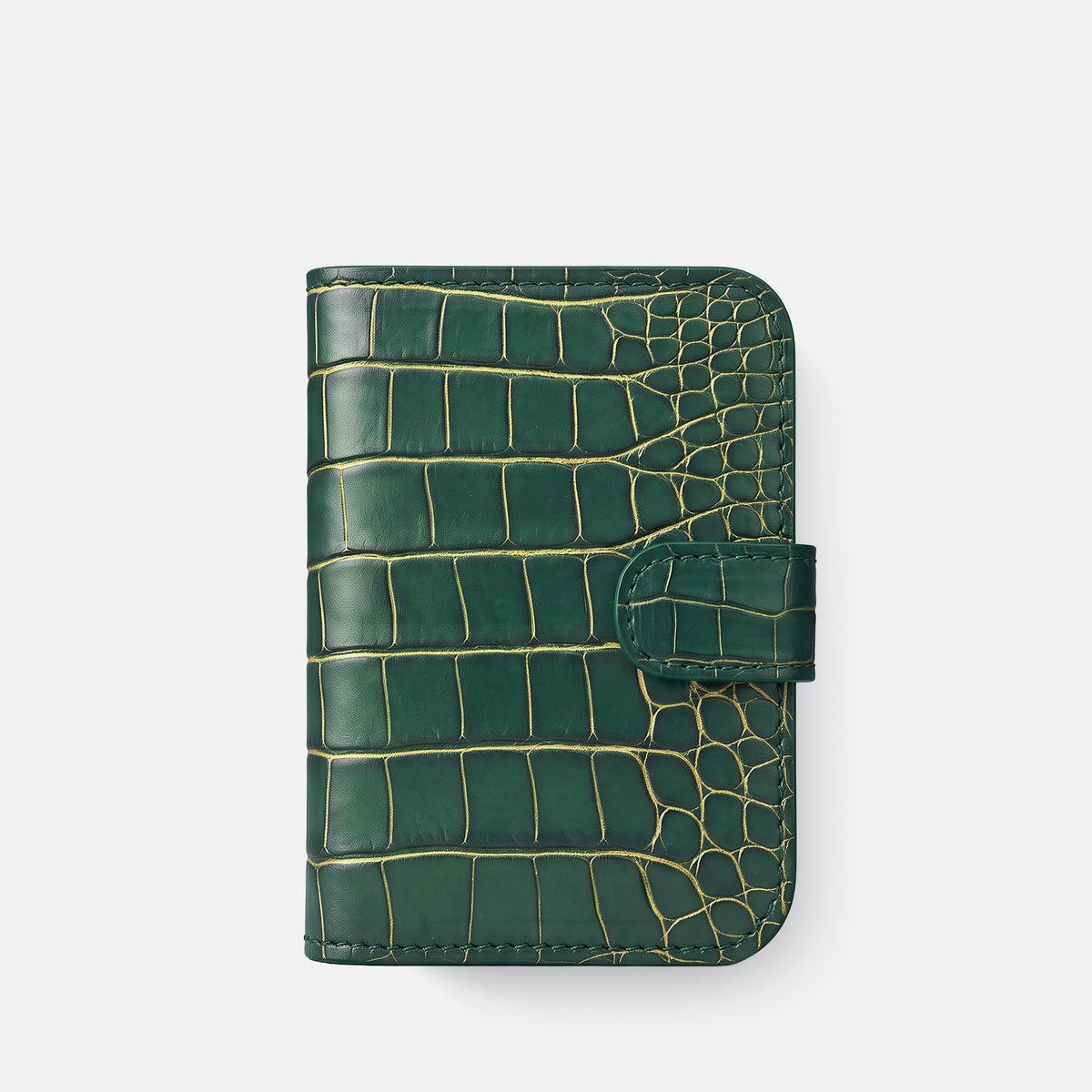 Folio Case For iPhone Duo In Patina Alligator -2 | Cambridge-Steel