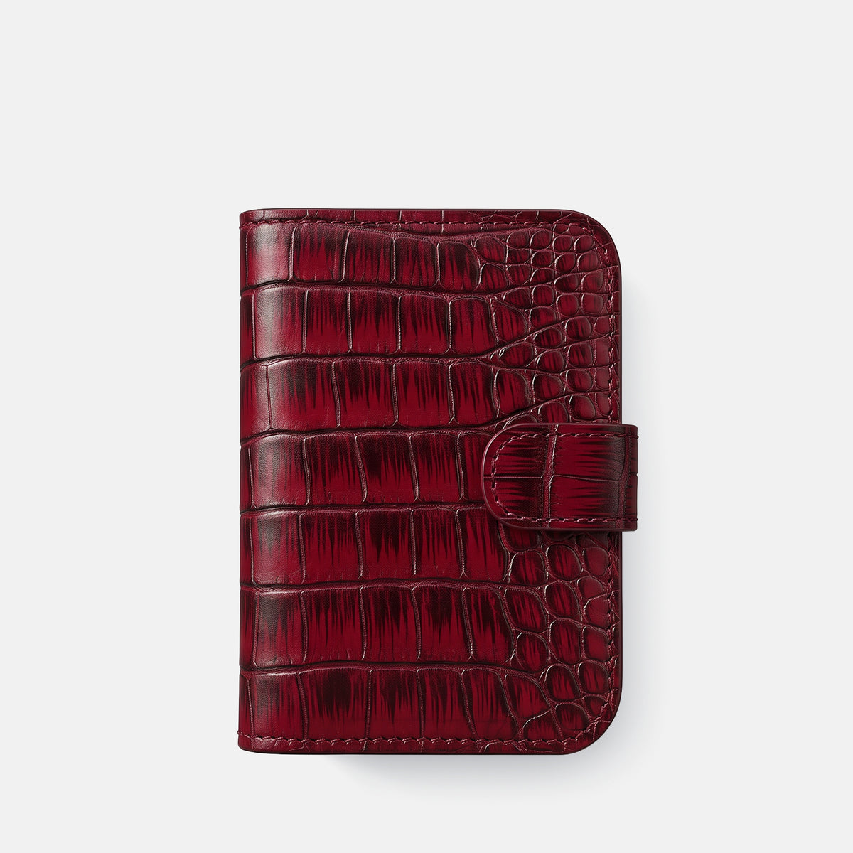 Folio Case For iPhone Duo In Patina Alligator -2 | Havana-Burgundy-Black