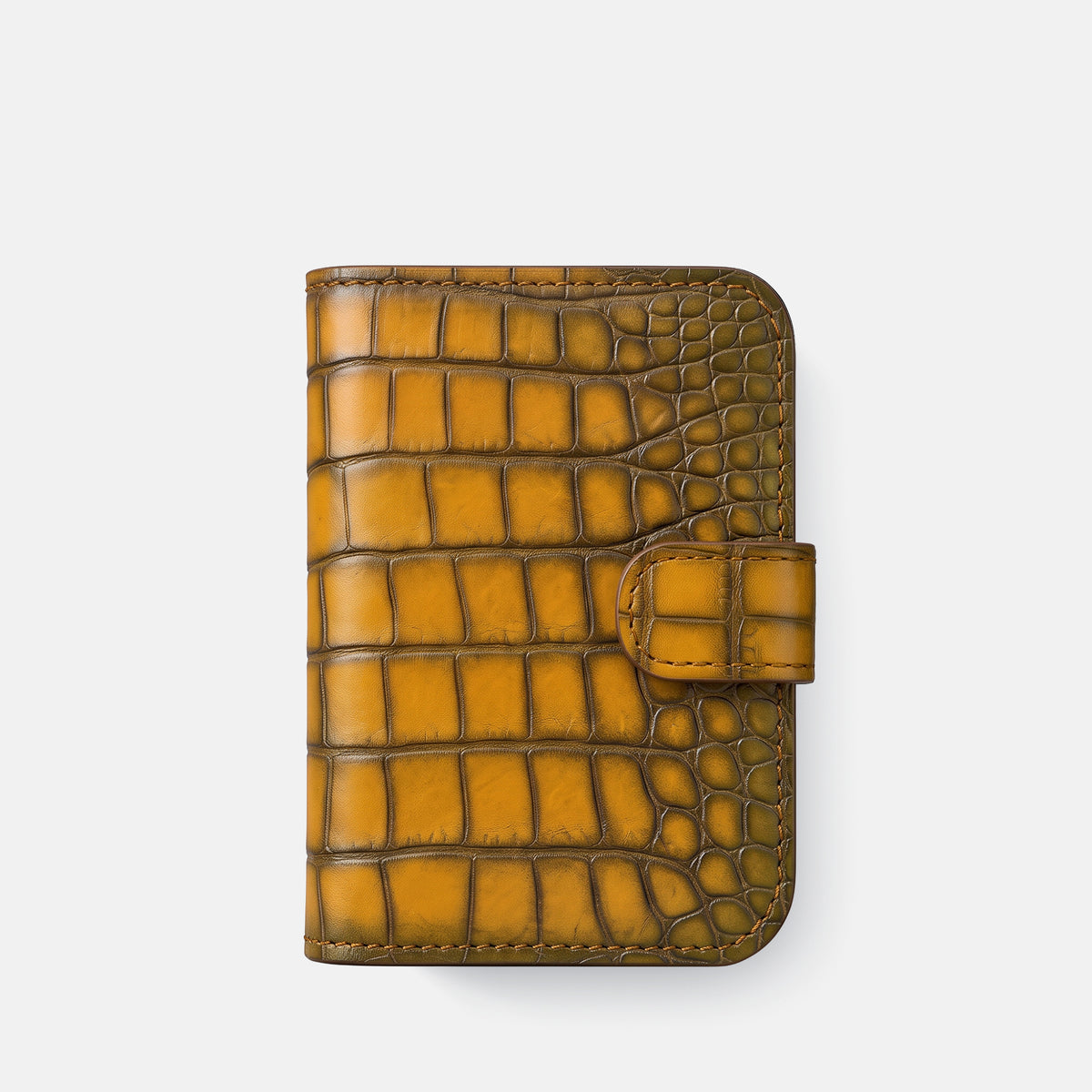 Folio Case For iPhone Duo In Patina Alligator -2 | Sydney-Black