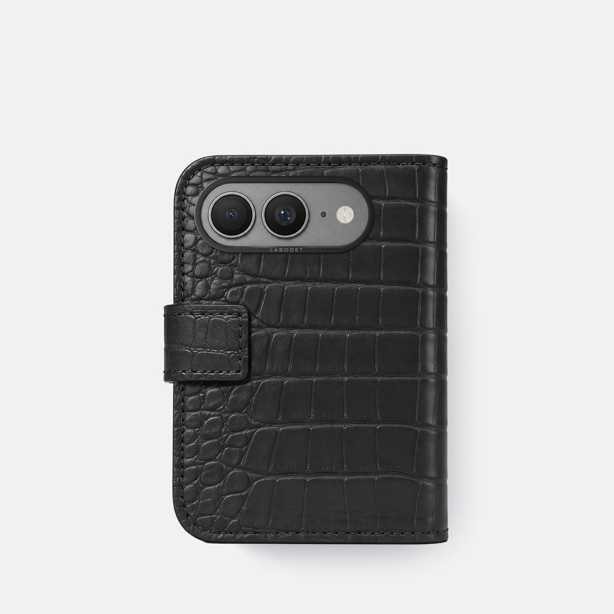 Folio Case For iPhone Ultra In Alligator -3 | Black-Black