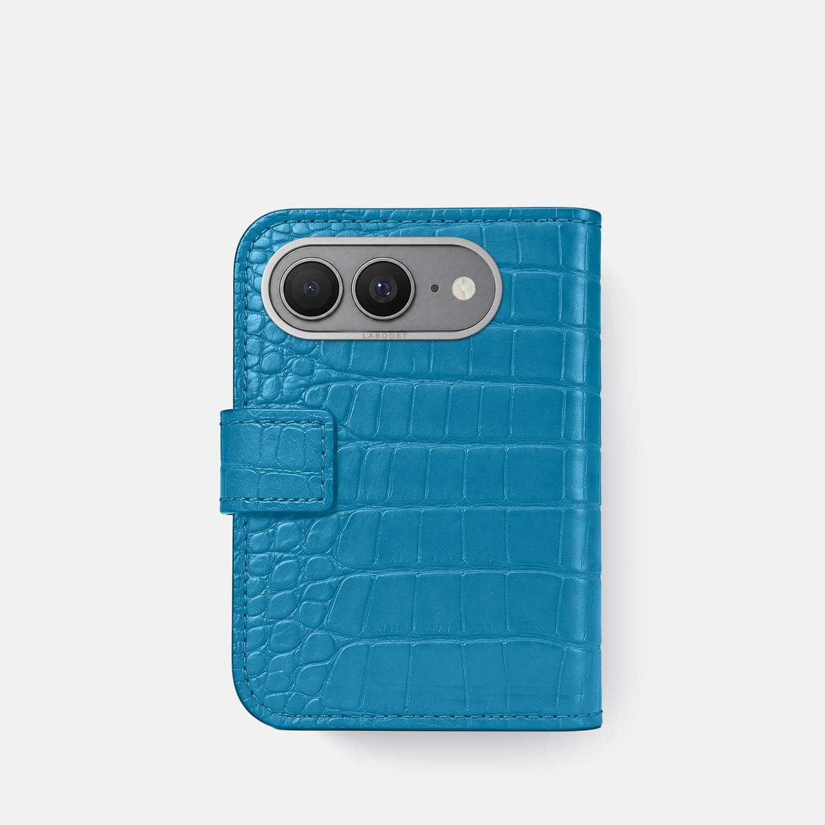 Folio Case For iPhone Ultra In Alligator -3 | Curaçao-Blue-Steel