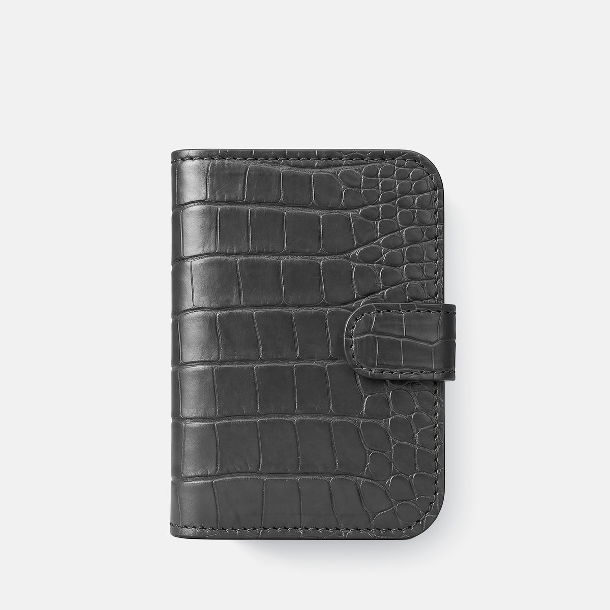 Folio Case For iPhone Ultra In Alligator -2 | Grey-Black