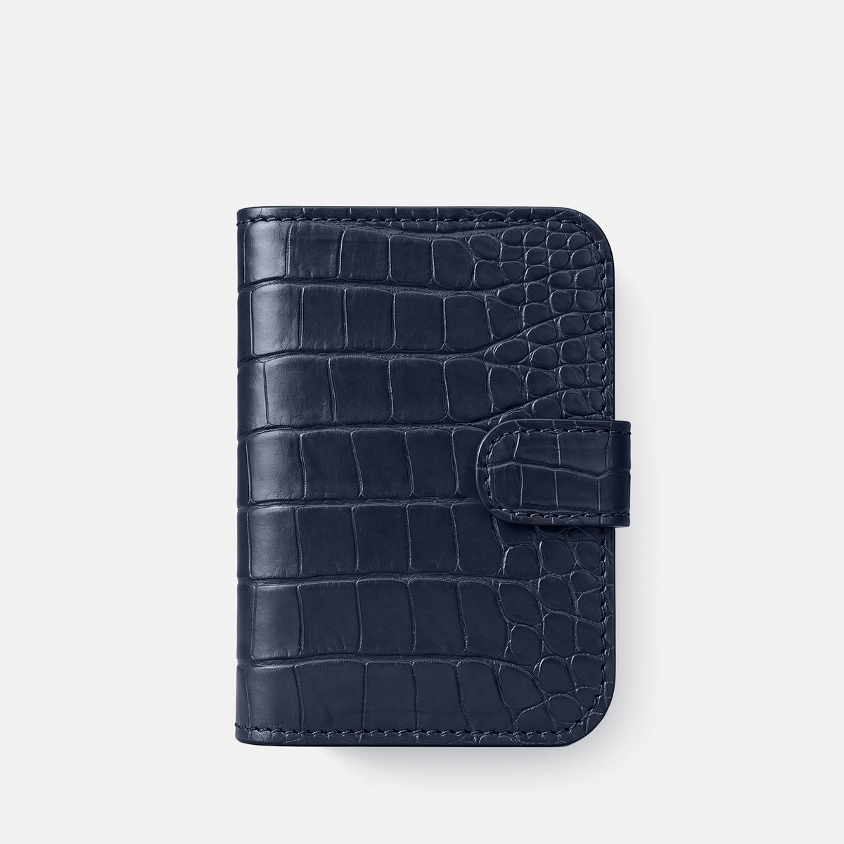 Folio Case For iPhone Ultra In Alligator -2 | Navy-Blue-Black