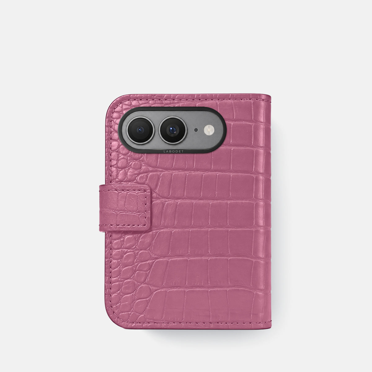 Folio Case For iPhone Ultra In Alligator -3 | Pink-Lagoon-Black