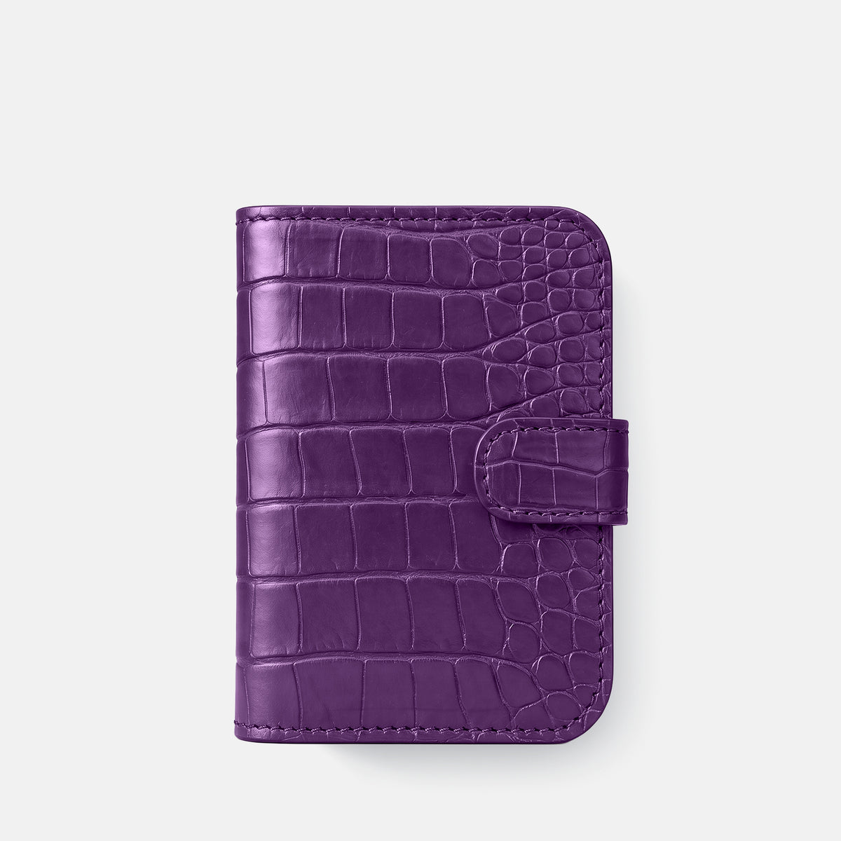 Folio Case For iPhone Ultra In Alligator -2 | Purple-Black