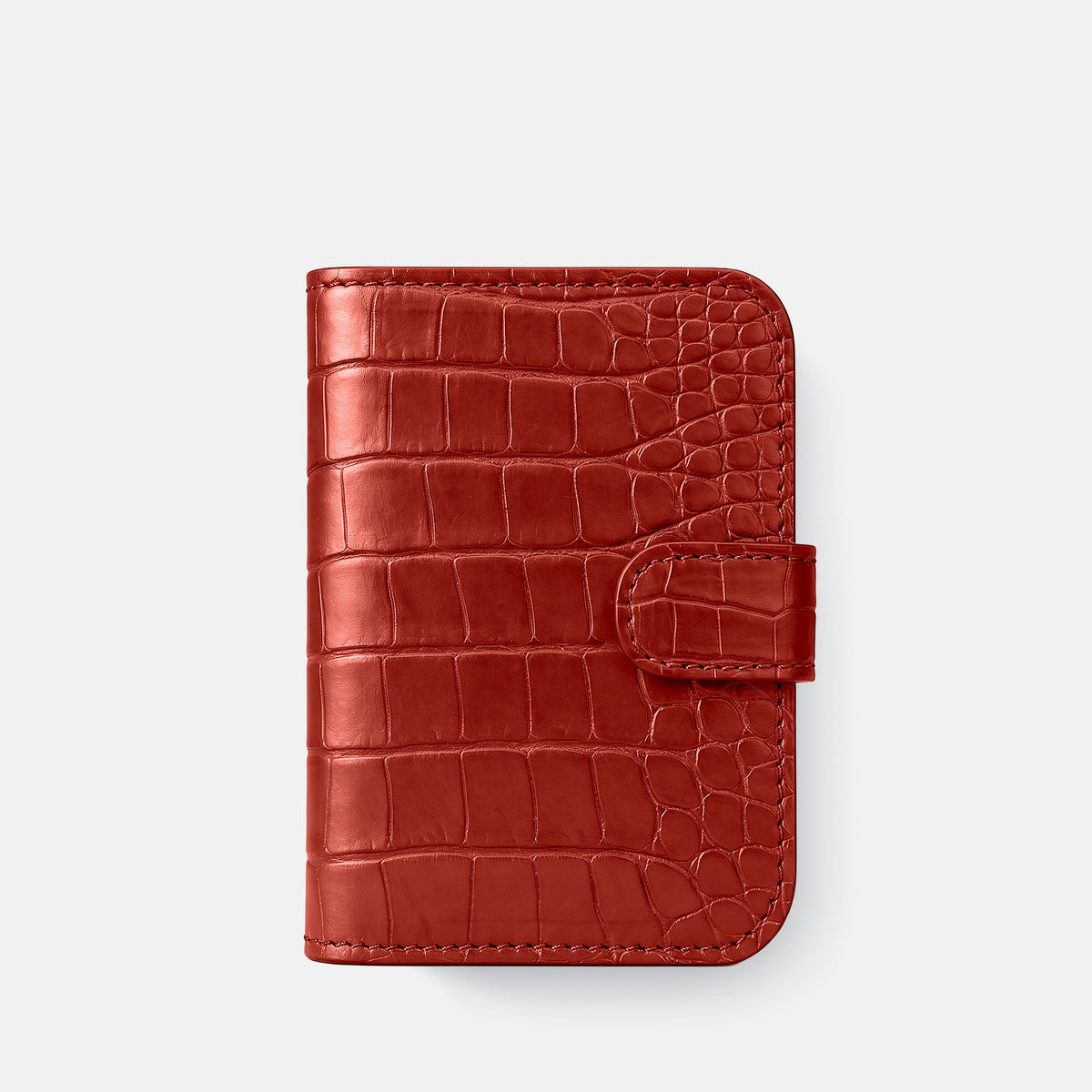 Folio Case For iPhone Ultra In Alligator -2 | Red-Black