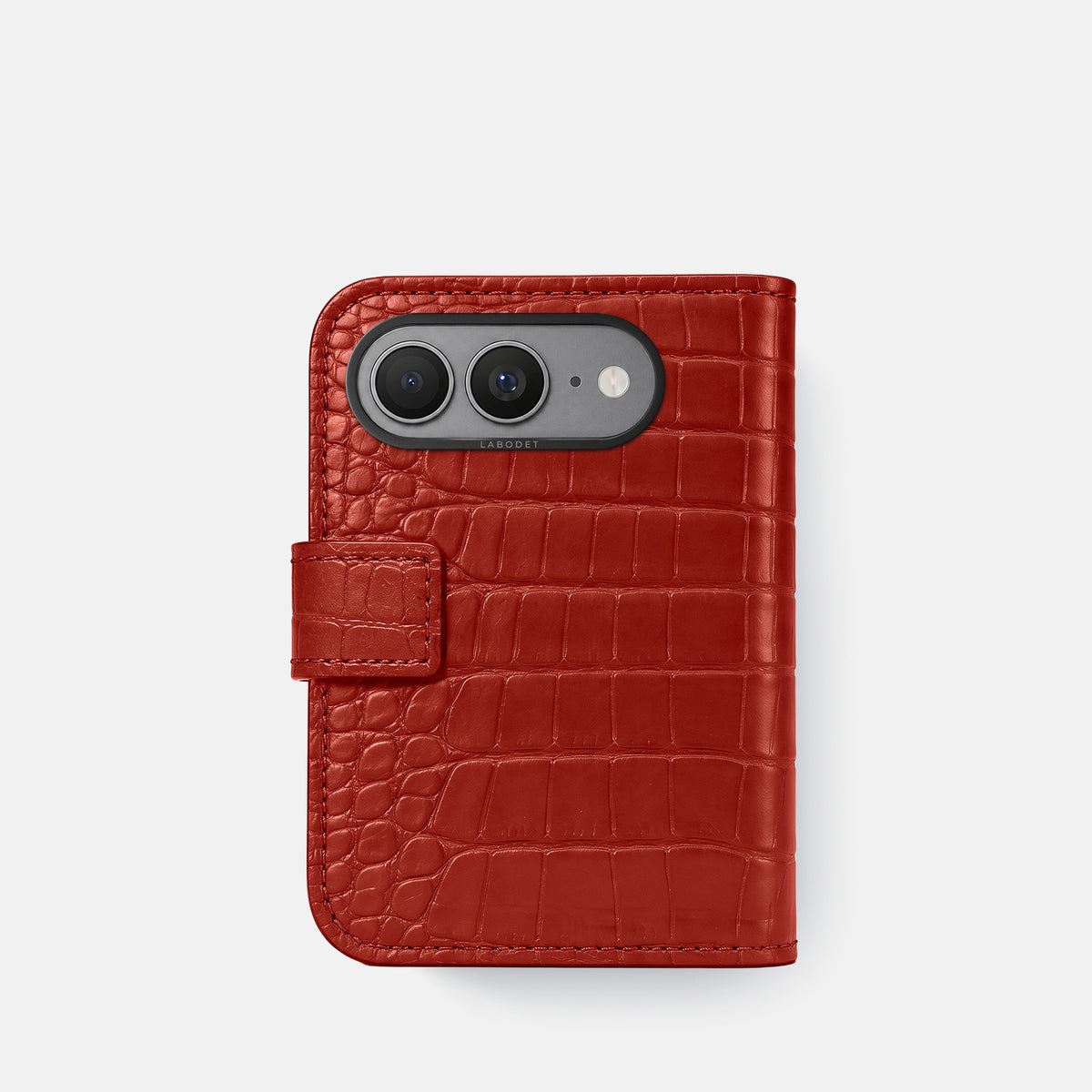 Folio Case For iPhone Ultra In Alligator -3 | Red-Black