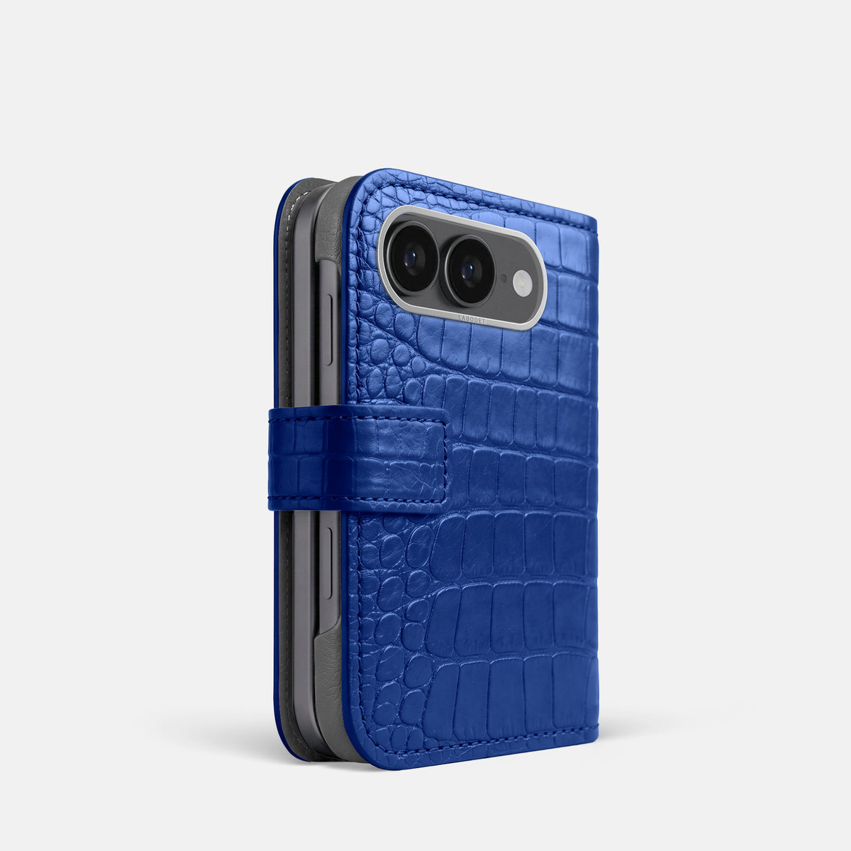 Folio Case For iPhone Ultra In Alligator -1 | Royal-Blue-Steel