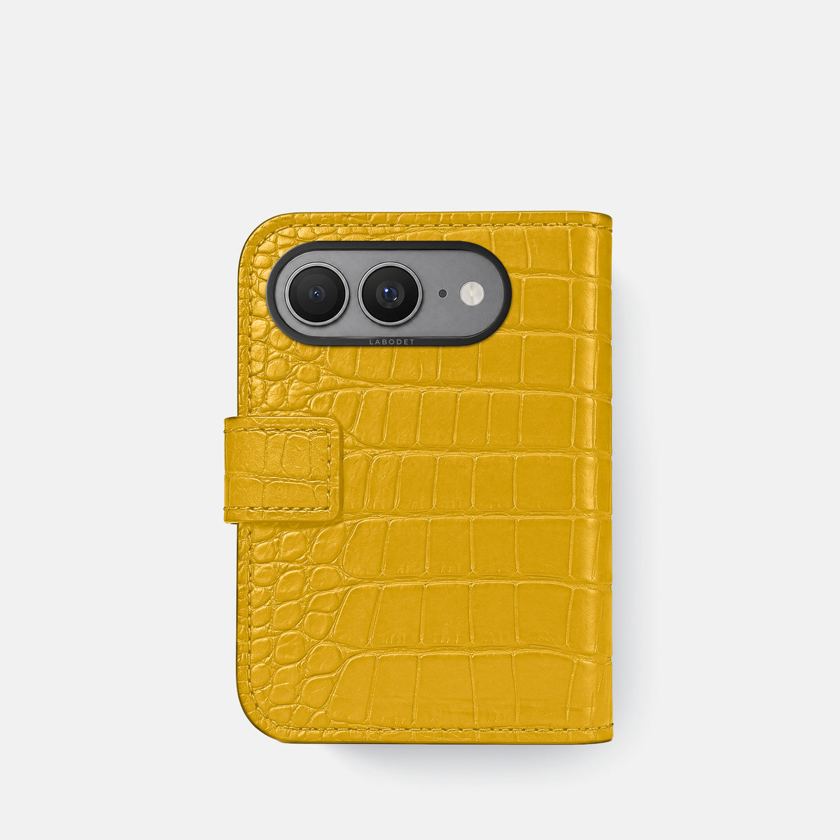 Folio Case For iPhone Ultra In Alligator -3 | Yellow-Black