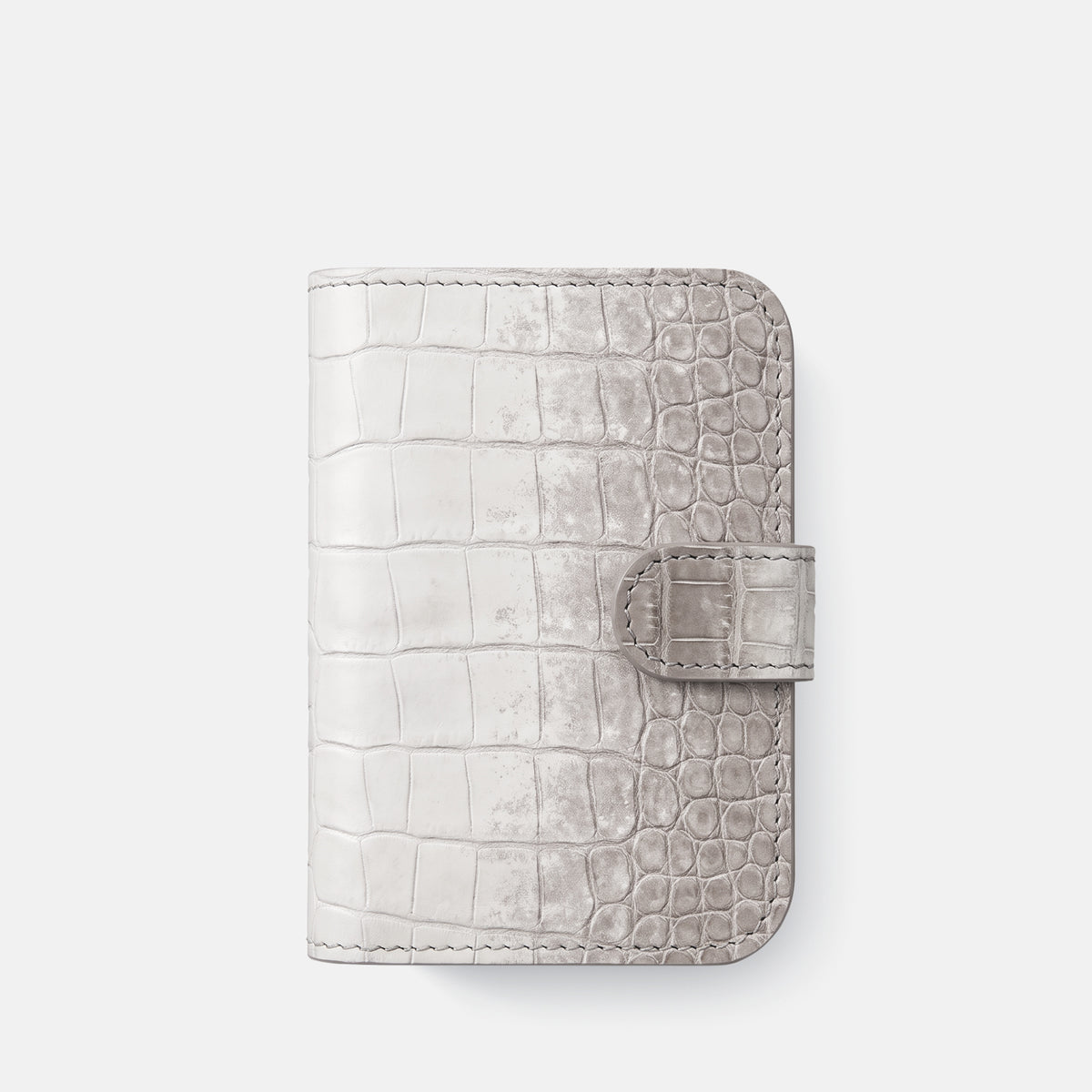 Folio Case For iPhone Ultra In Himalayan Crocodile -2 | Grey-Black
