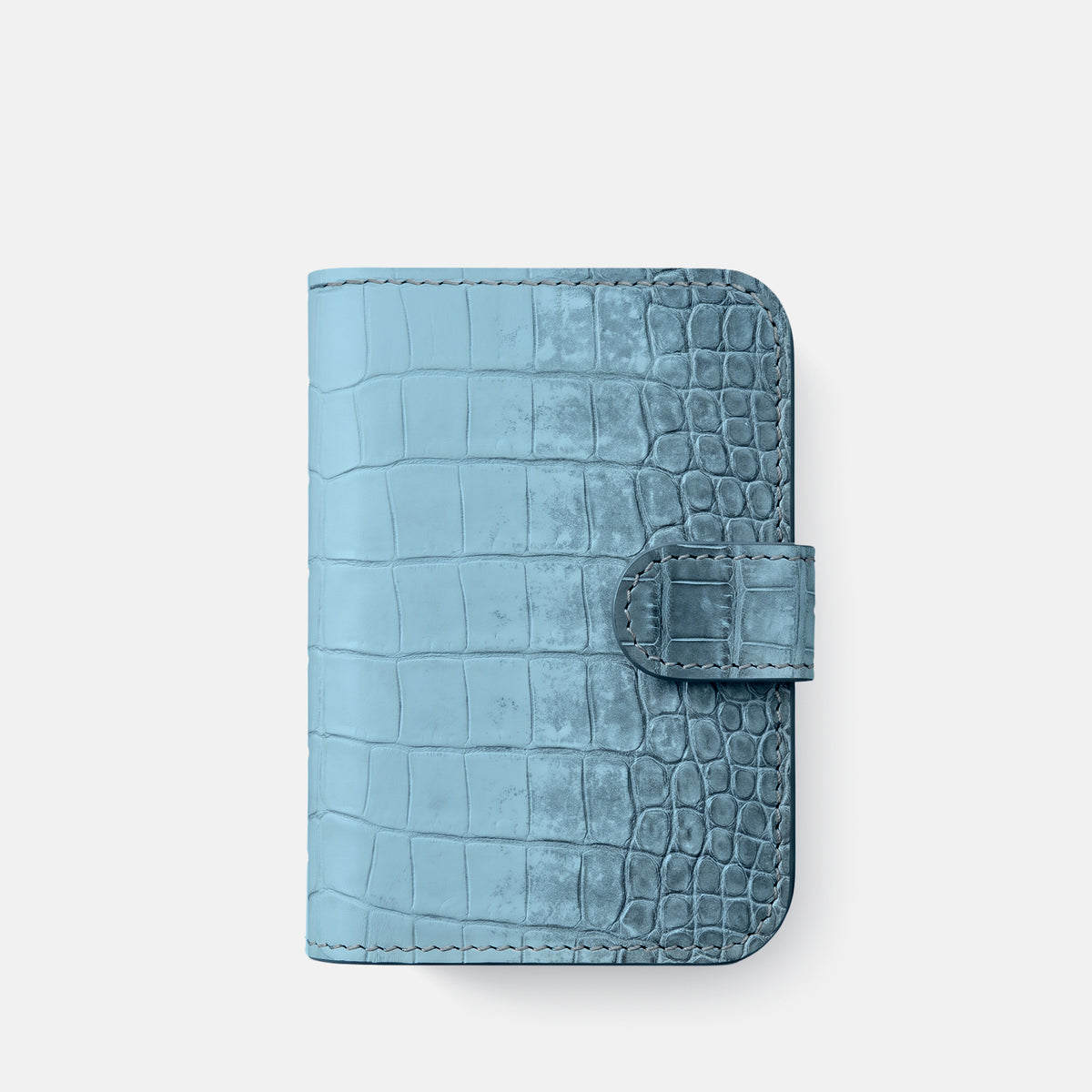 Folio Case For iPhone Ultra In Himalayan Crocodile -2 | Ice-Blue-Black