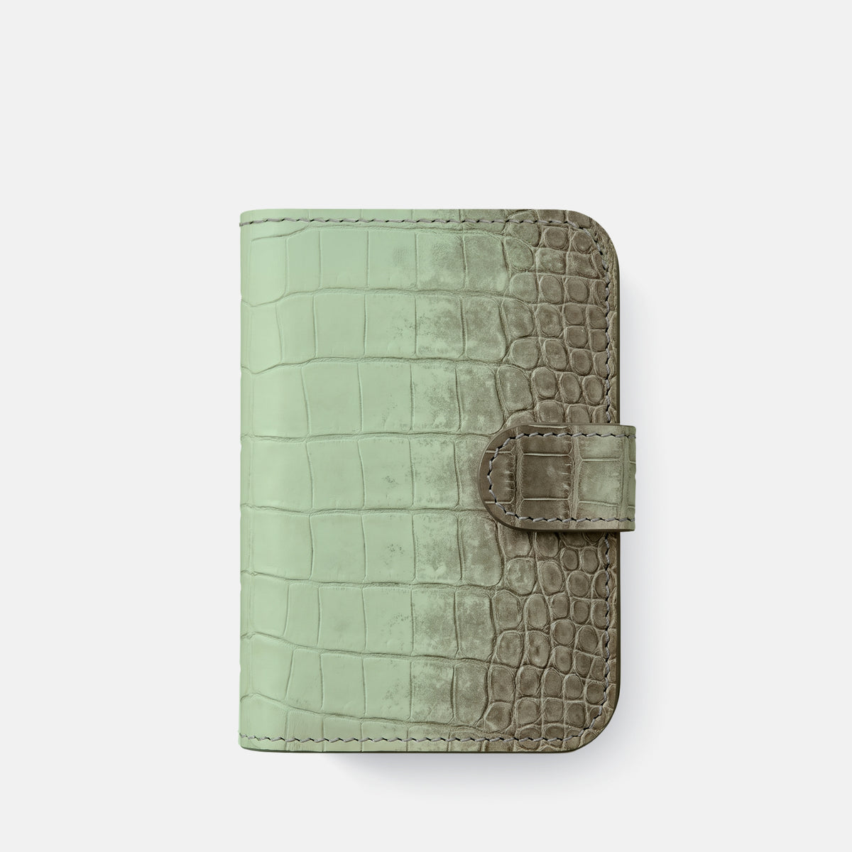 Folio Case For iPhone Ultra In Himalayan Crocodile -2 | Pistachio-Black