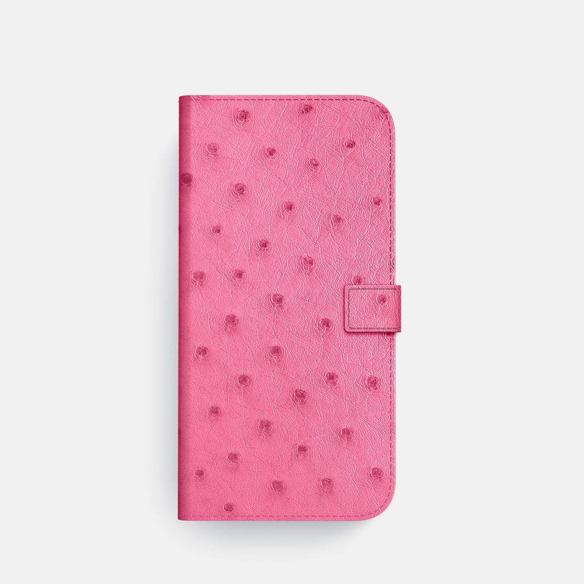 Folio Case with Clasp For iPhone 17 Pro In Ostrich -4 | Pink-Gold