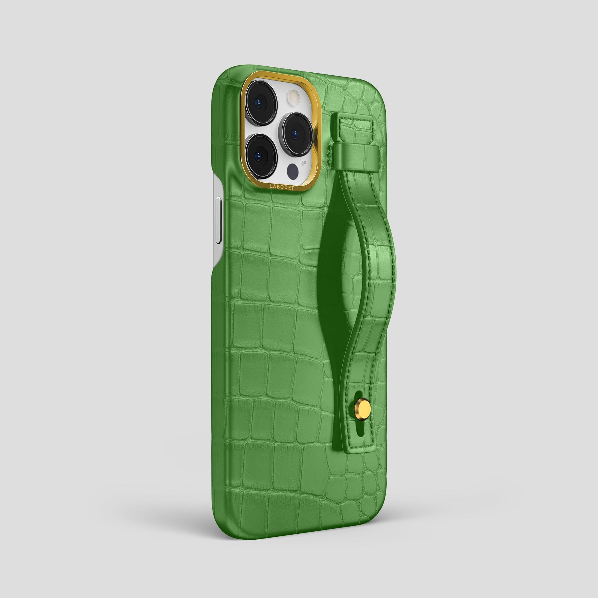 Hand Strap Case For iPhone 15 Pro Max In Alligator · Labodet