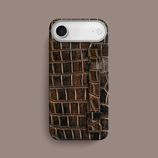 Handle Case 1/1 Expresso For iPhone 17 Air In Alligator
